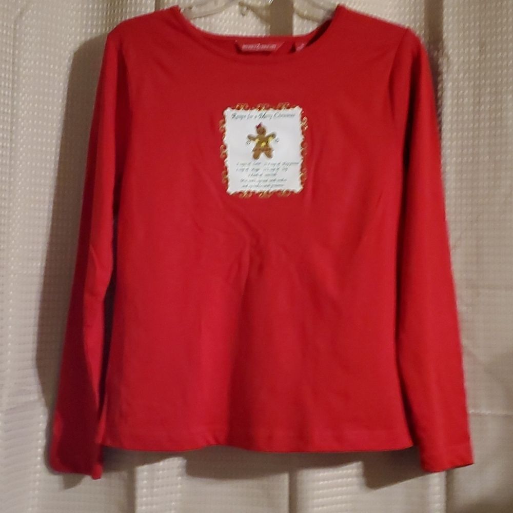 Merry bright Christmas tee new S